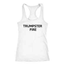 Load image into Gallery viewer, Donald Trump &quot;Trumpster Fire&quot; Women&#39;s Tank - Green Army Unite