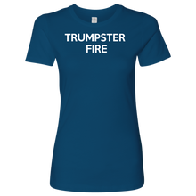 Load image into Gallery viewer, Donald Trump &quot;Trumpster Fire&quot; Women&#39;s Tee - Green Army Unite