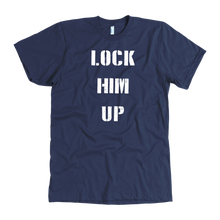 Load image into Gallery viewer, Donald Trump &quot;Lock Him Up&quot; Mens&#39; Tee - Green Army Unite