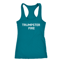Load image into Gallery viewer, Donald Trump &quot;Trumpster Fire&quot; Women&#39;s Tank - Green Army Unite