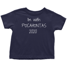 Load image into Gallery viewer, Elizabeth Warren &quot;I&#39;m with Pocahontas&quot; Kids Tee - Green Army Unite