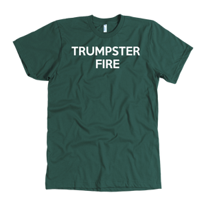 Donald Trump "Trumpster Fire" Men's Tee - Green Army Unite