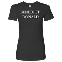 Load image into Gallery viewer, Donald Trump &quot;Benedict Donald&quot; Women&#39;s Front/Back Graphic Tee - Green Army Unite