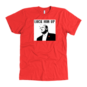 Donald Trump "Lock Him Up" Men's Graphic Tee - Green Army Unite