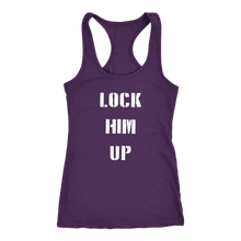 Load image into Gallery viewer, Donald Trump &quot;Lock Him Up&quot; Womens&#39; Tank - Green Army Unite