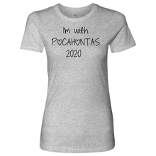 Load image into Gallery viewer, Elizabeth Warren  &quot;I&#39;m with Pocahontas&quot; Women&#39;s Tee - Green Army Unite
