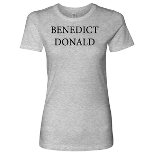 Donald Trump "Benedict Donald" Women's Front/Back Graphic Tee - Green Army Unite