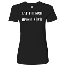 Load image into Gallery viewer, Bernie Sanders &quot;Eat the Rich&quot;  Women&#39;s Tee - Green Army Unite