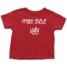 Load image into Gallery viewer, Donald Trump &quot;Trump Sucks Bigly&quot; Kids tee - Green Army Unite
